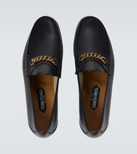 Tom Ford leather York Chain loafers