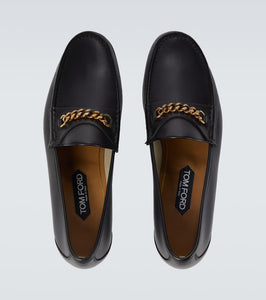 Tom Ford leather York Chain loafers
