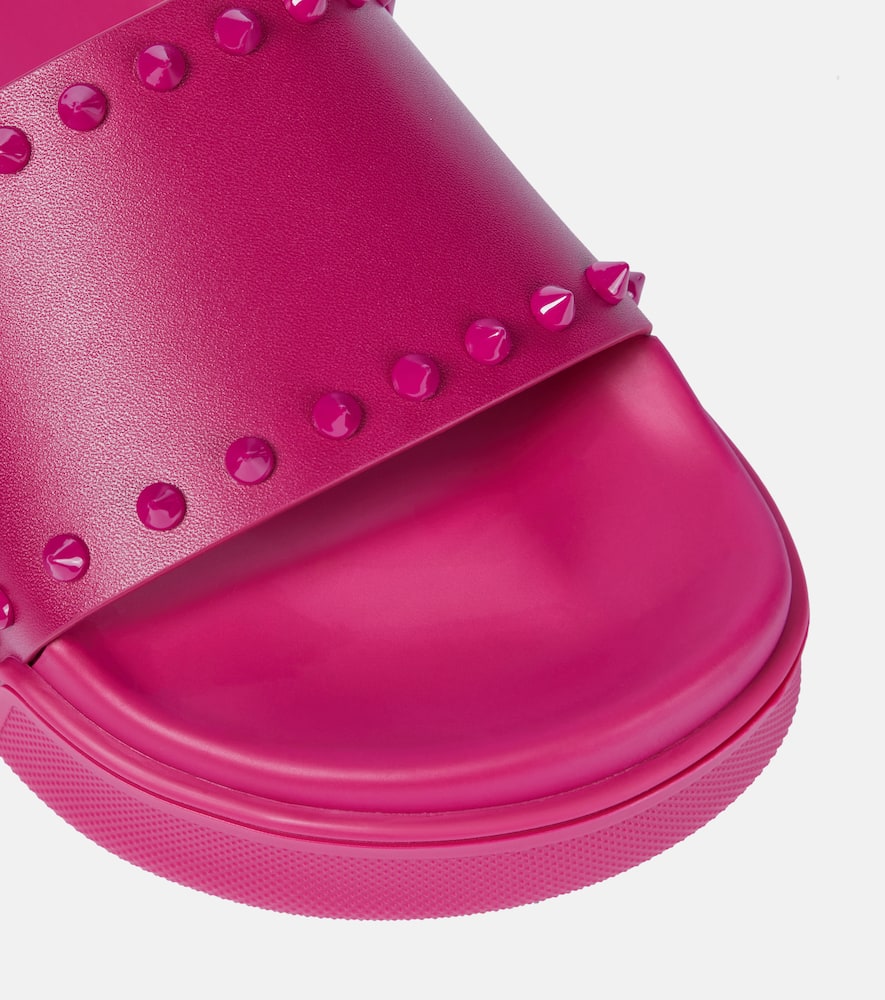 Christian Louboutin Pool Stud embellished slides