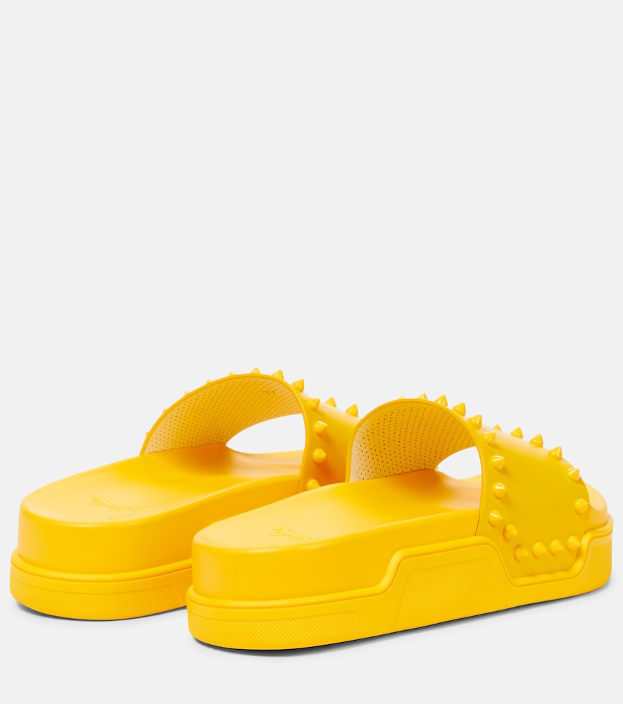 Christian Louboutin Pool Stud embellished slides
