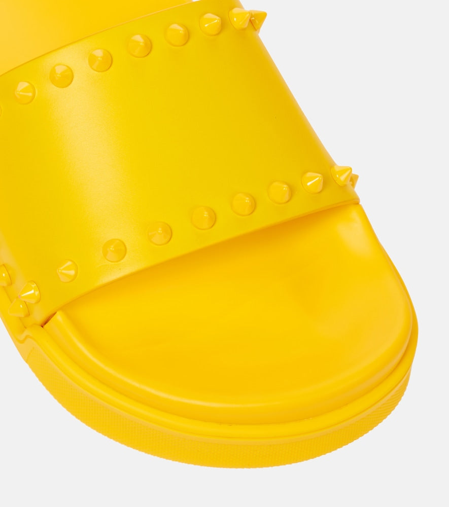 Christian Louboutin Pool Stud embellished slides