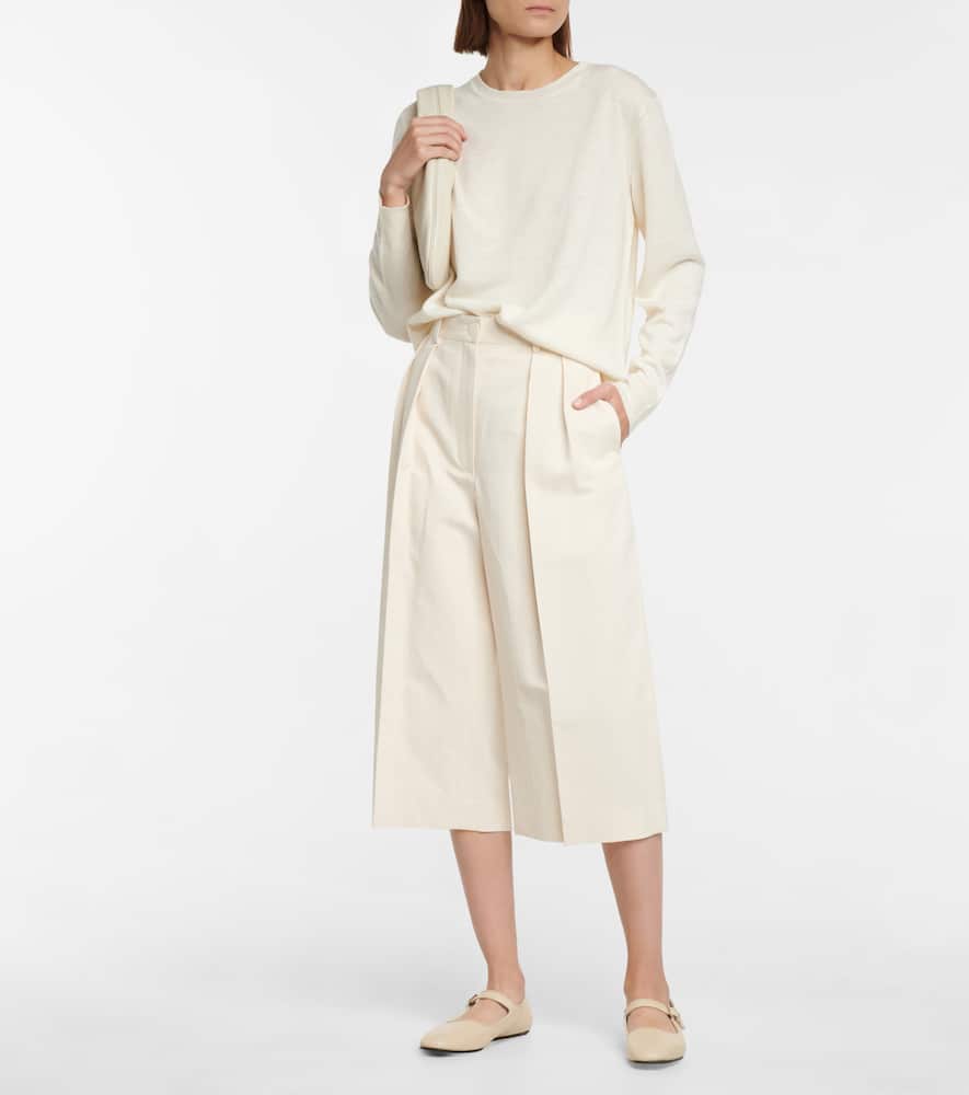 The Row Ava leather ballet flats