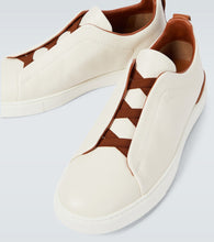 Zegna Triple Stitch leather sneakers
