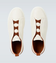 Zegna Triple Stitch leather sneakers