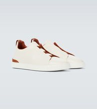 Zegna Triple Stitch leather sneakers