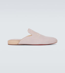 Christian Louboutin Navy Coolito Flat mules