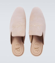 Christian Louboutin Navy Coolito Flat mules