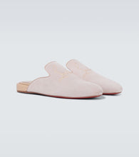 Christian Louboutin Navy Coolito Flat mules