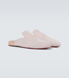 Christian Louboutin Navy Coolito Flat mules