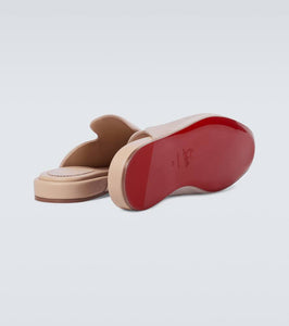 Christian Louboutin Navy Coolito Flat mules