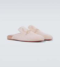 Christian Louboutin Navy Coolito Flat mules