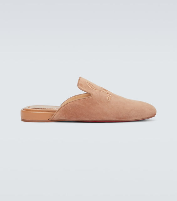 Christian Louboutin Navy Coolito Flat mules
