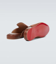 Christian Louboutin Navy Coolito Flat mules