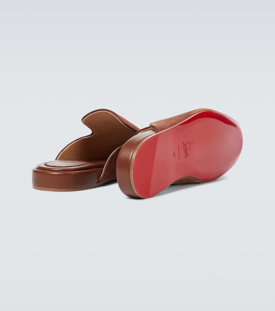 Christian Louboutin Navy Coolito Flat mules