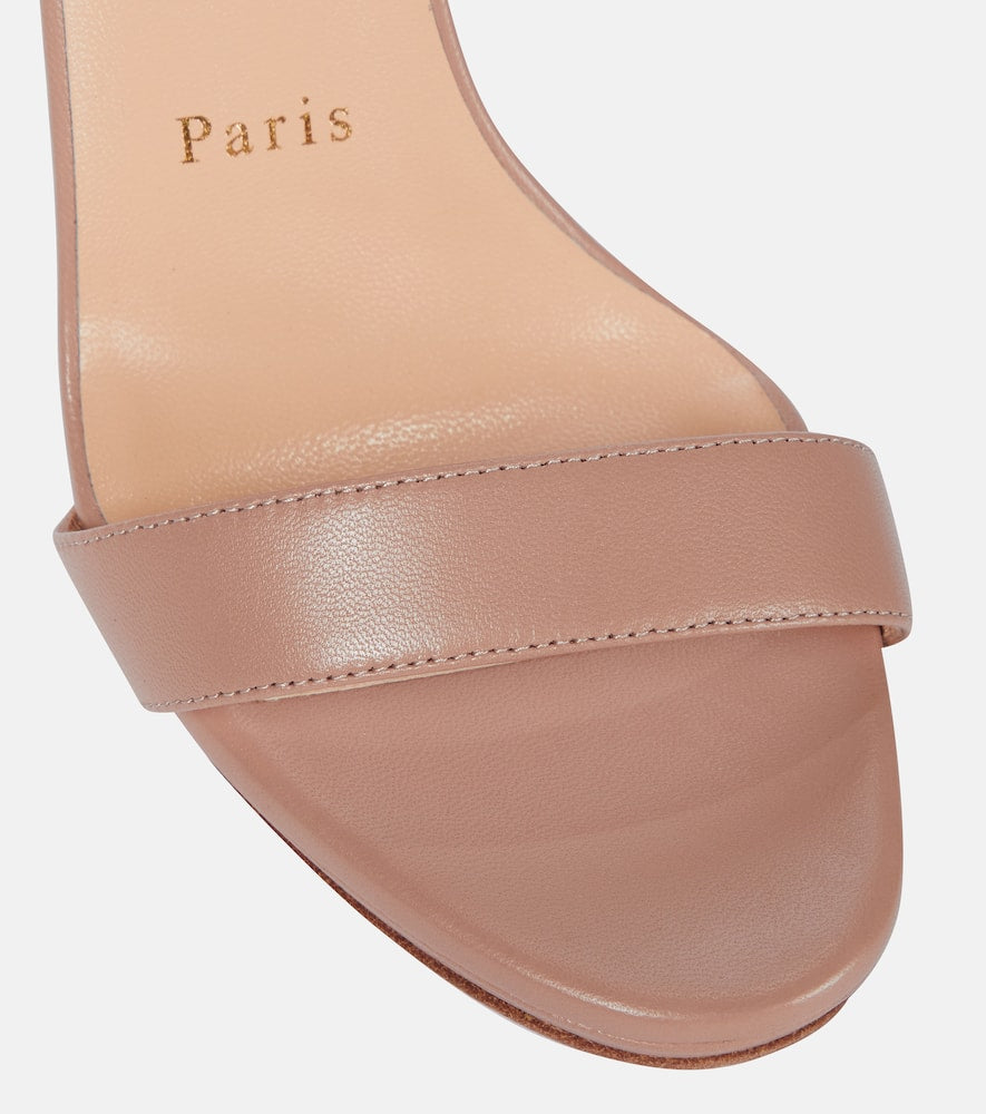 Christian Louboutin Loubi Queen 120 leather sandals