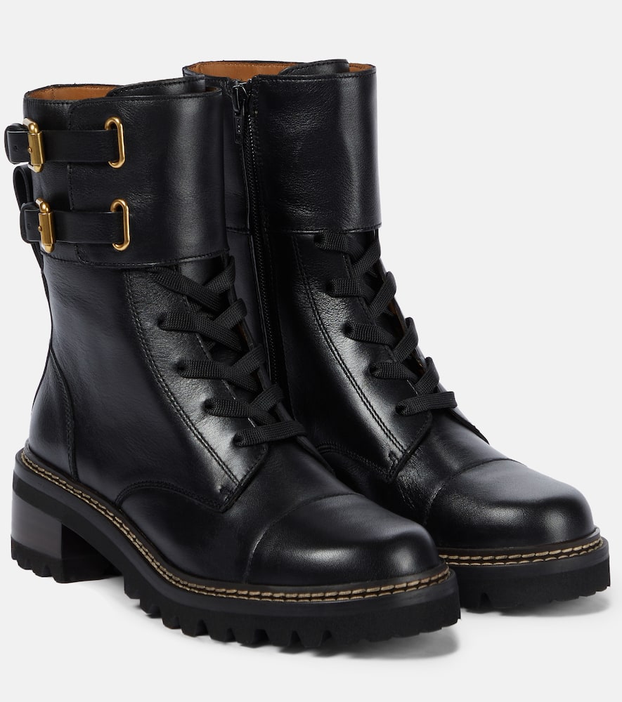 See By Chloe Mallory leather ankle boots