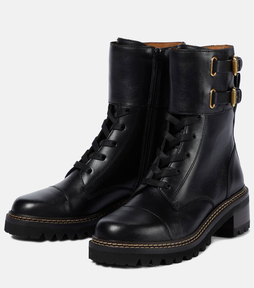 See By Chloe Mallory leather ankle boots