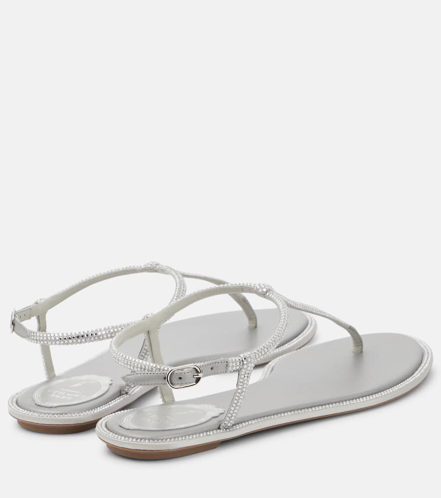 Rene Caovilla Diana embellished thong sandals