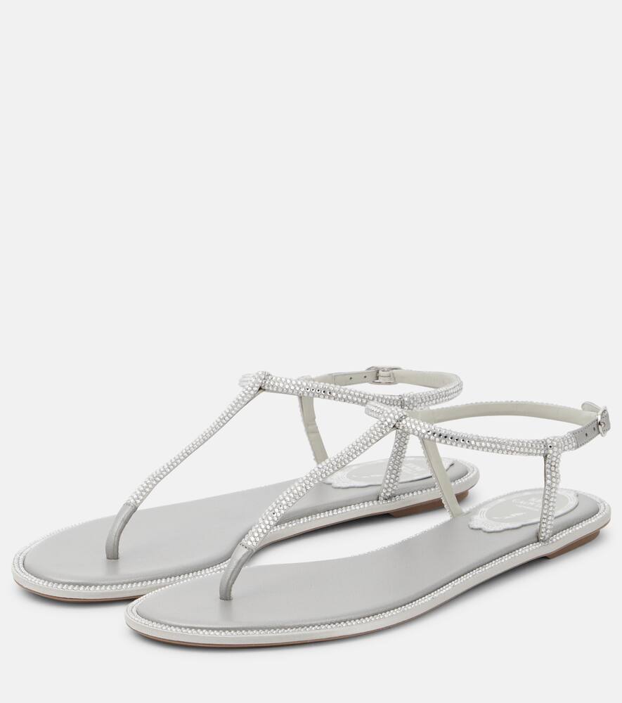 Rene Caovilla Diana embellished thong sandals