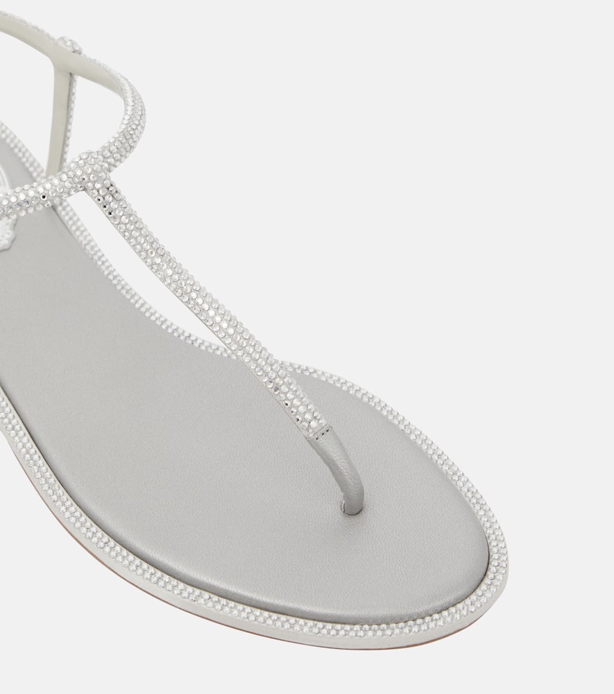 Rene Caovilla Diana embellished thong sandals