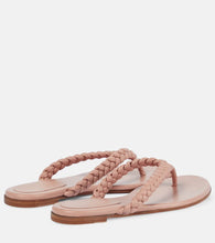 Gianvito Rossi Tropea leather thong sandals