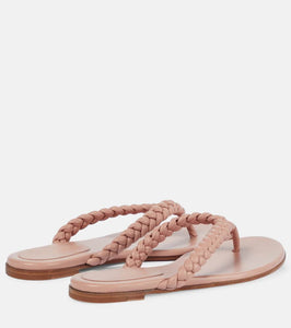 Gianvito Rossi Tropea leather thong sandals