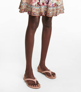 Gianvito Rossi Tropea leather thong sandals