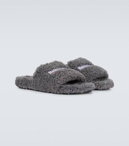 Balenciaga Political Campaign Furry slides