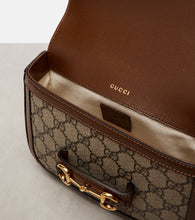 Gucci Gucci Horsebit 1955 Mini leather-trimmed shoulder bag