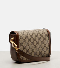 Gucci Gucci Horsebit 1955 Mini leather-trimmed shoulder bag
