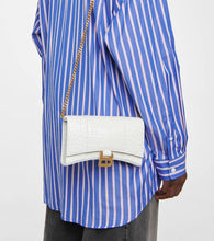 Balenciaga Hourglass leather wallet on chain