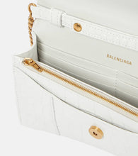 Balenciaga Hourglass leather wallet on chain