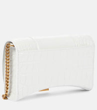 Balenciaga Hourglass leather wallet on chain