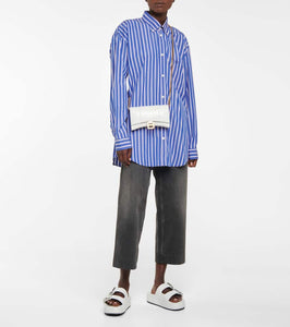 Balenciaga Hourglass leather wallet on chain