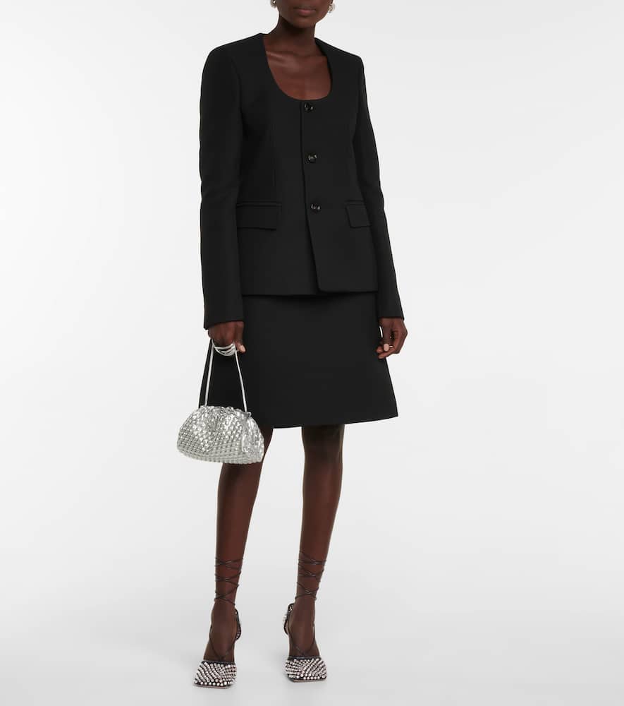 Bottega Veneta Sparkle Stretch embellished mesh pumps