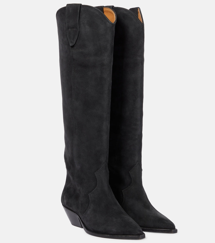 Isabel Marant Denvee suede knee-high boots