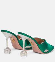 Aquazzura Yes Darling 95 satin sandals