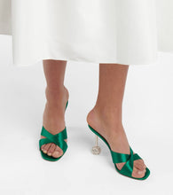 Aquazzura Yes Darling 95 satin sandals