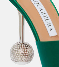 Aquazzura Yes Darling 95 satin sandals