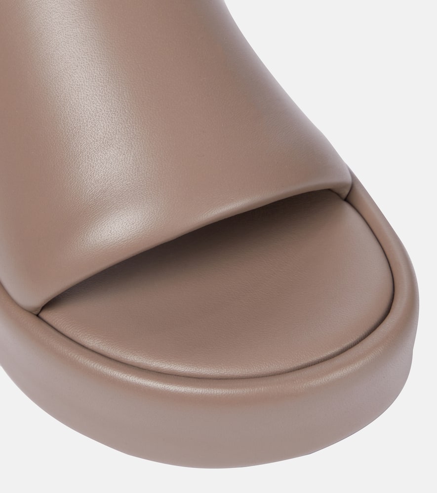 Balenciaga Rise leather platform slides