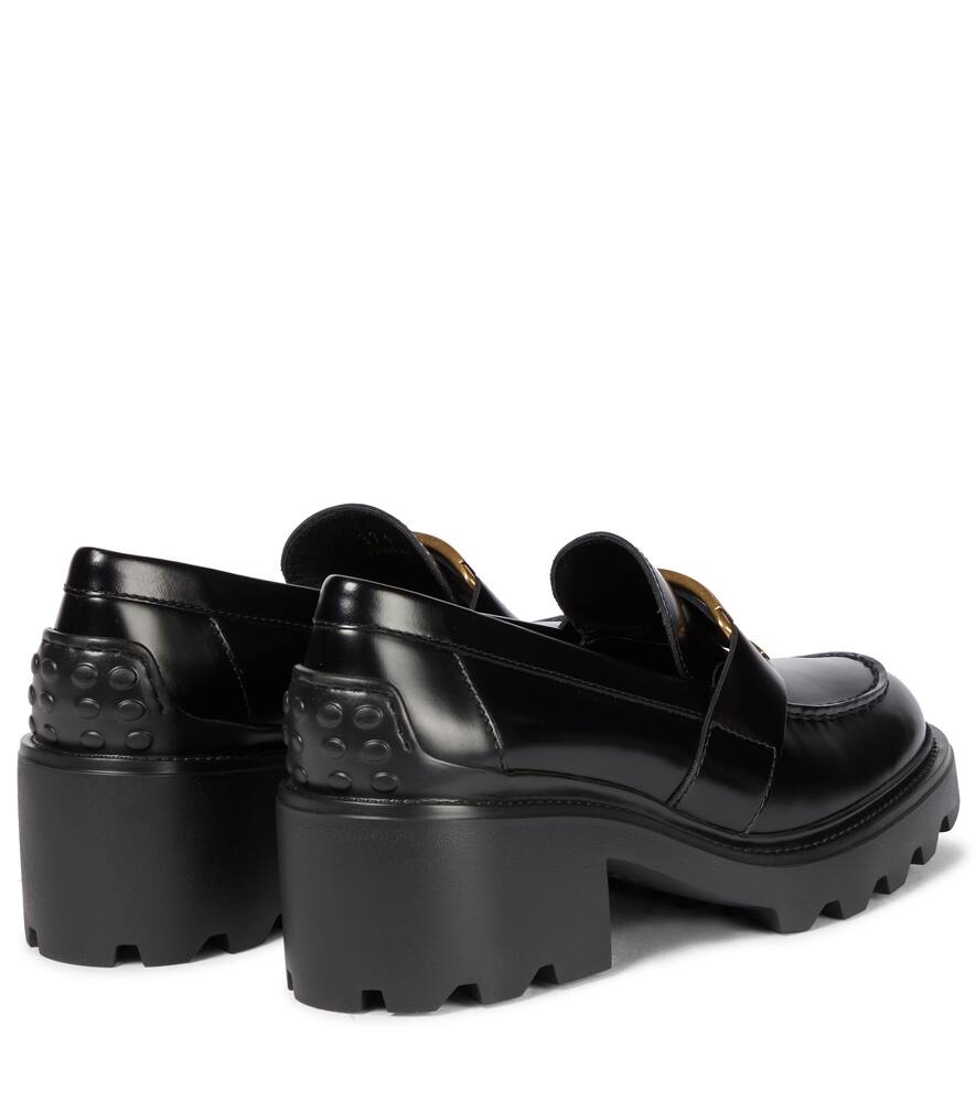 Tod's Leather platform loafers