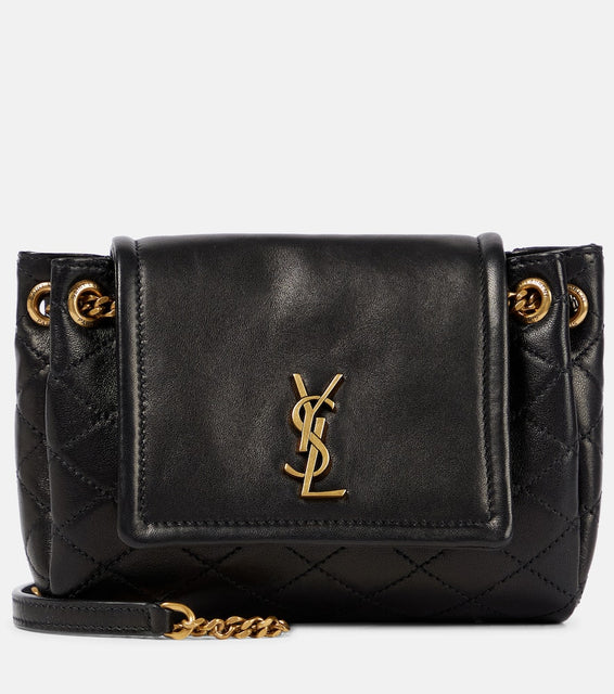 Saint Laurent Nolita Mini leather shoulder bag. Shop Saint Laurent Shoulder Bags for women now.