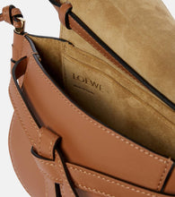 Loewe Gate Dual Mini leather and jacquard shoulder bag