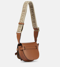 Loewe Gate Dual Mini leather and jacquard shoulder bag