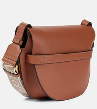 Loewe Gate Small leather and jacquard shoulder bag