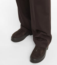 The Row Zipped Boot 1 suede ankle boots