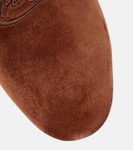 Christian Louboutin Navy Coolito Donna suede slippers