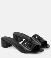 Dolce&Gabbana DG leather mules
