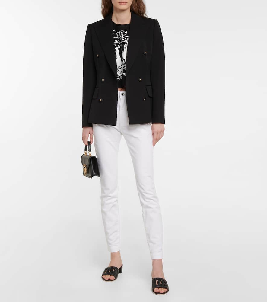 Dolce&Gabbana DG leather mules