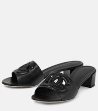Dolce&Gabbana DG leather mules